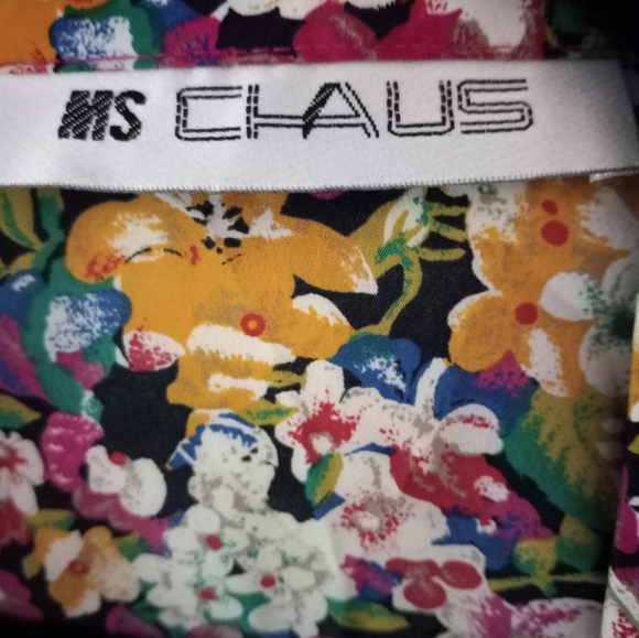 Fabulous 1980s Ms. Chaus Shirtwaits Dress floral print vintages size 8 - Picture 7 of 7